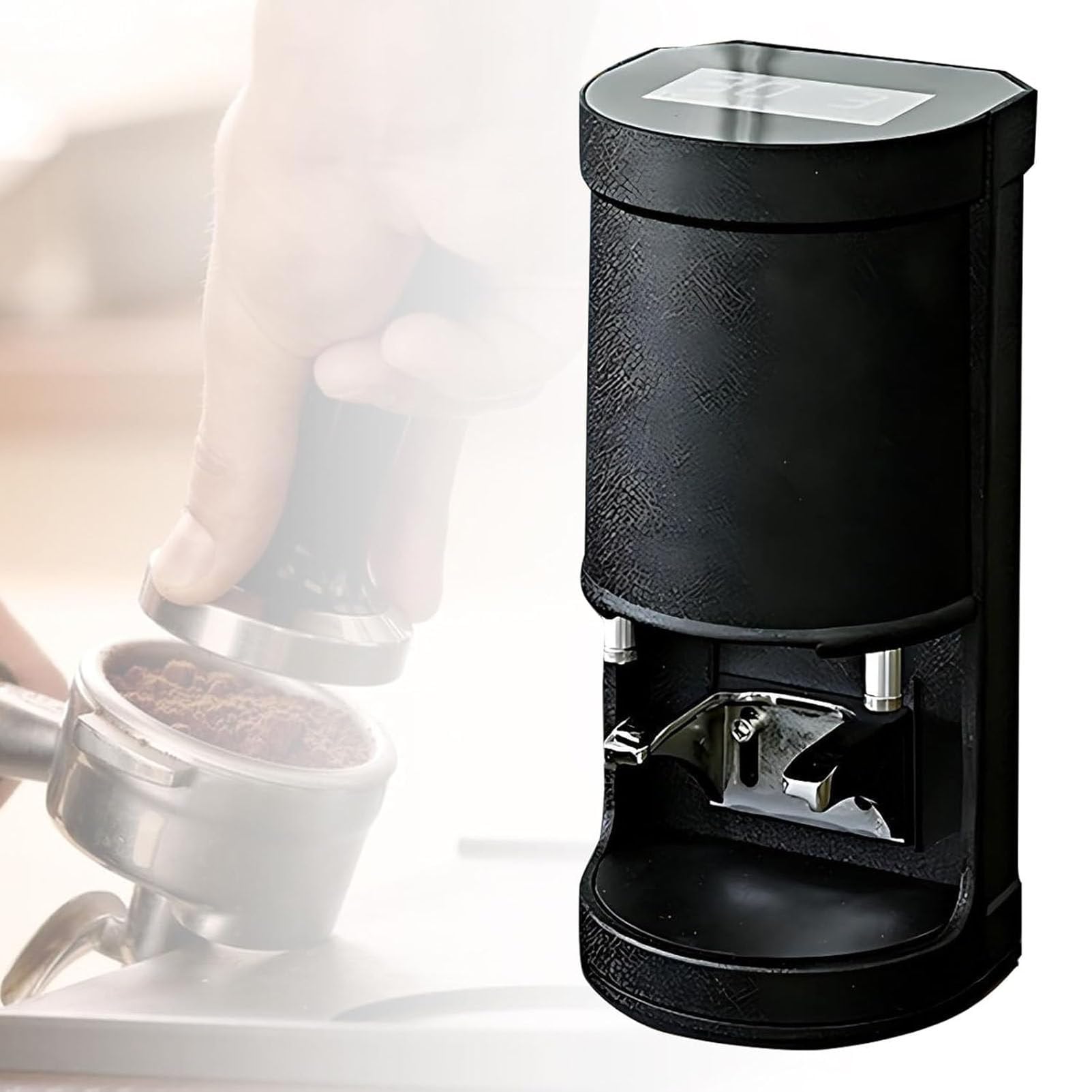 Prensador eléctrico automático de café, presión ajustable de 5 a 30 kg, 1-3 ciclos de apisonamiento, prensa profesional de polvo de grano expreso, para cafeterías comerciales y restaurantes