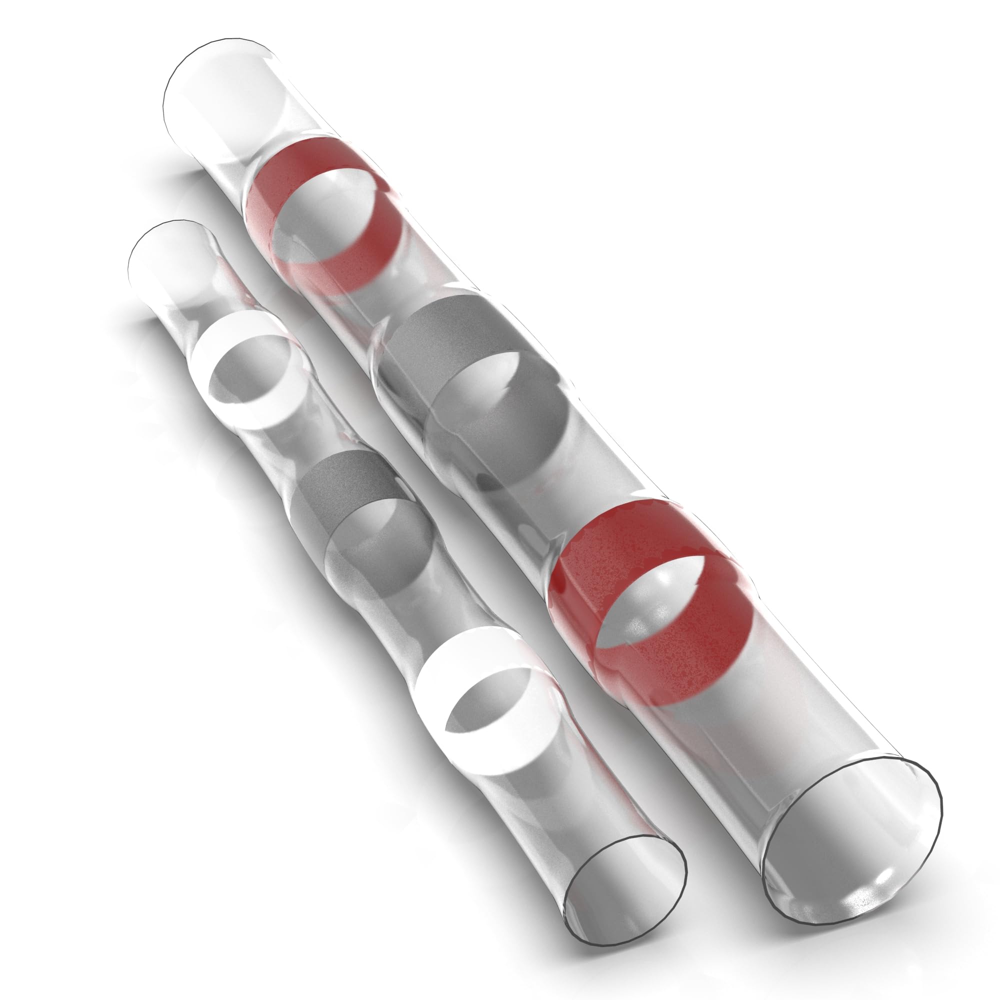 75 AUPROTEC Lötverbinder Set 25 weiß / 50 rot Kabelverbinder wasserdicht Sortiment