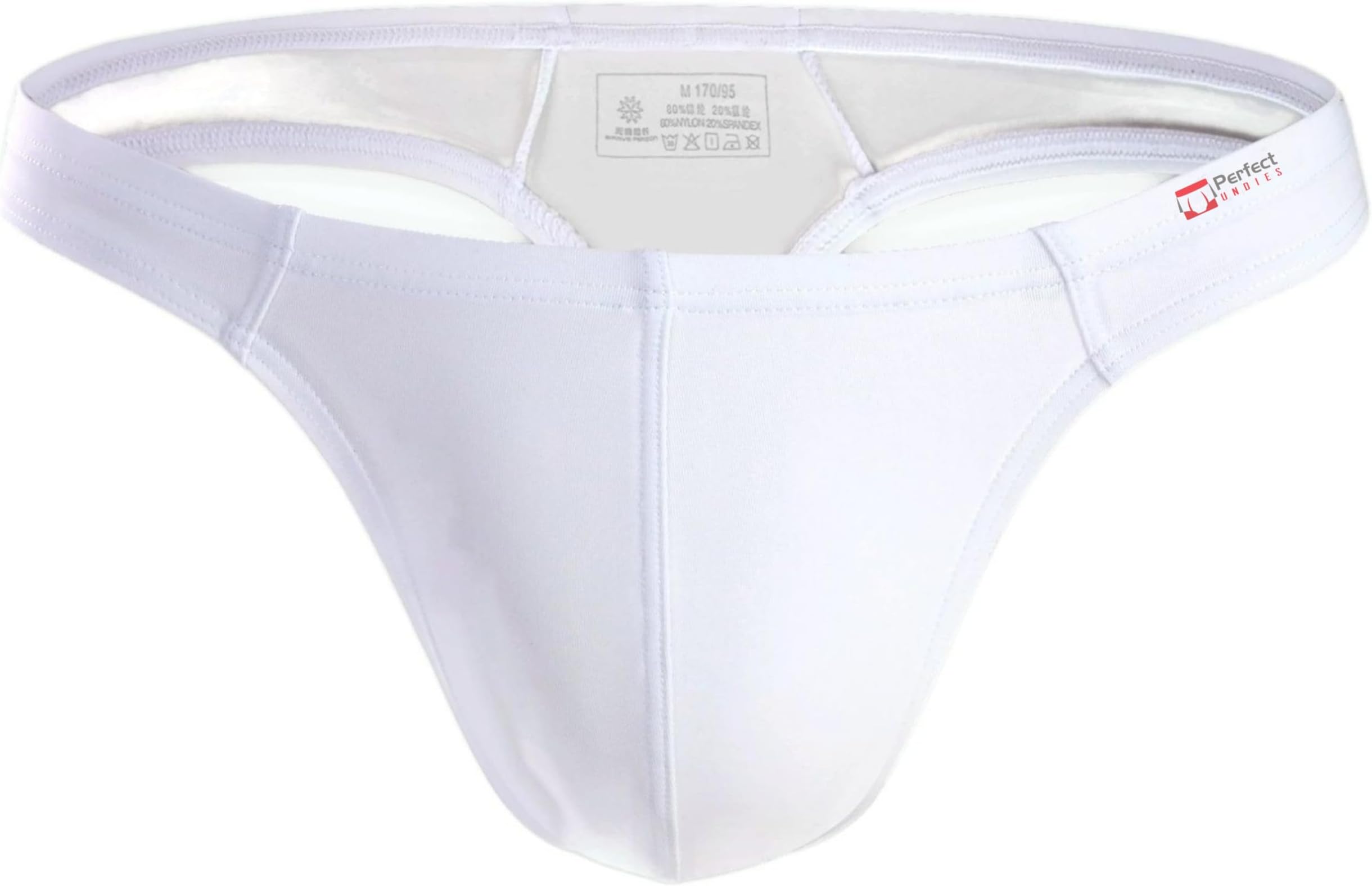 PerfectUNDIES Men's Sexy Thong Underwear Low Rise Bikini T-Back G-String