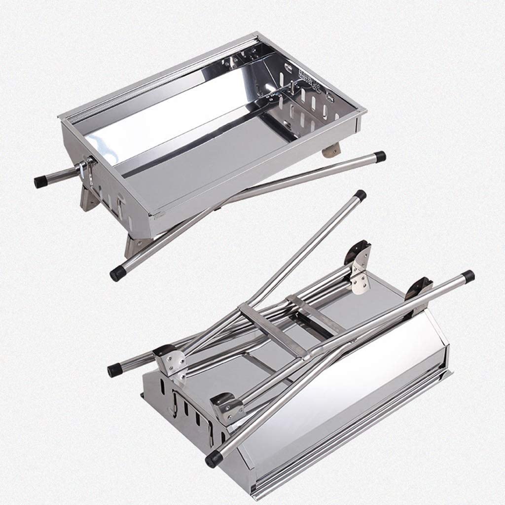 Grill Węglowy Grill Ze Stali Nierdzewnej Na Zewnątrz Piec Do Grilla Węgiel Drzewny Outdoor Camping BBQ Przenośny
