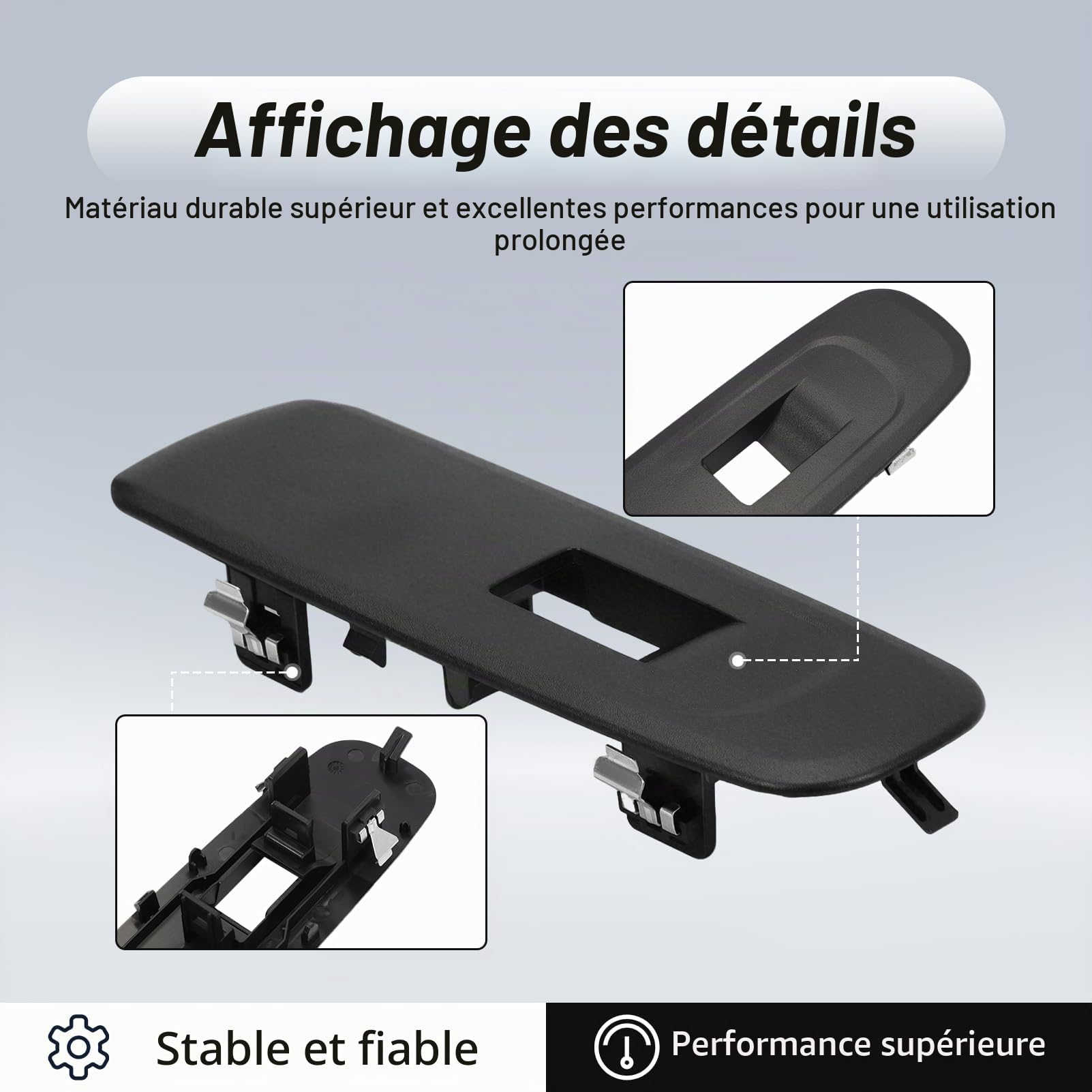 KASturbo Cadre de Bouton en Verre pour Partner Mk4 K9 pour Tepee 2019 2020 Numéro de pièce : 98167918ZD