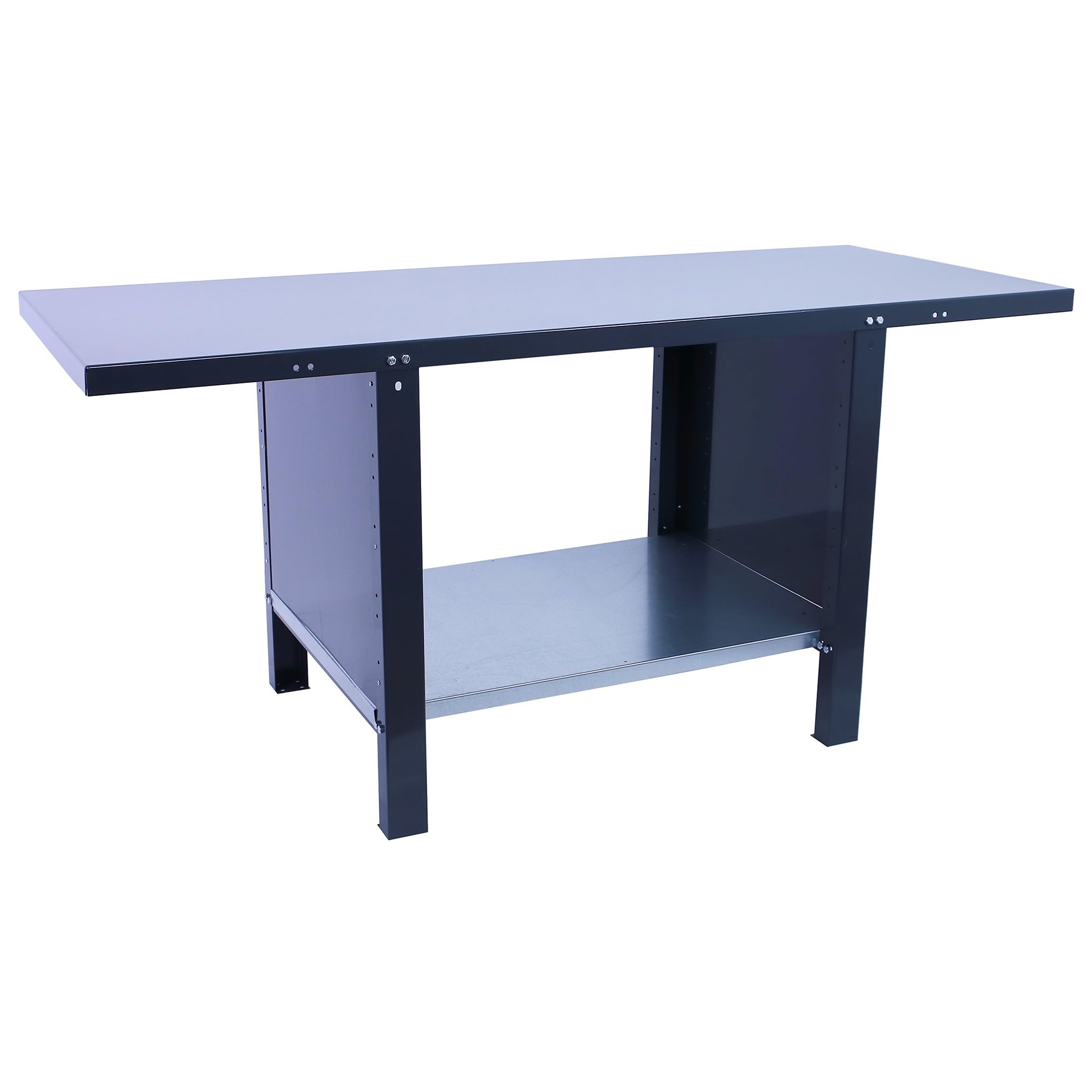 SimonRack Tavolo da lavoro officina, banco di lavoro, extra forte, capacità carico 700 kg, misure 830 x 1500 x 730 mm, antracite