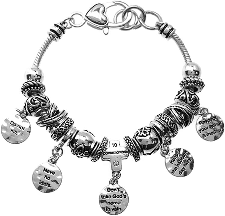 Christian Bracelets 4030592 10 Commandments Beaded Bracelet