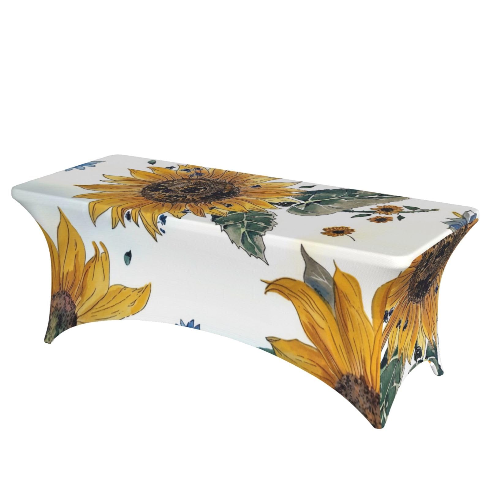 Nappe tournesol 1,8 m élastique lavable haut de gamme pour banquets