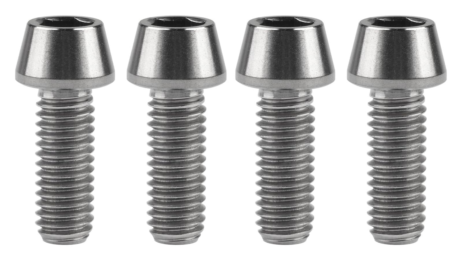 DWAMMEBRS Bolt M6x16mm Taper Allen Ti Screw For Bike Brake Pack Of 4(Titanium)