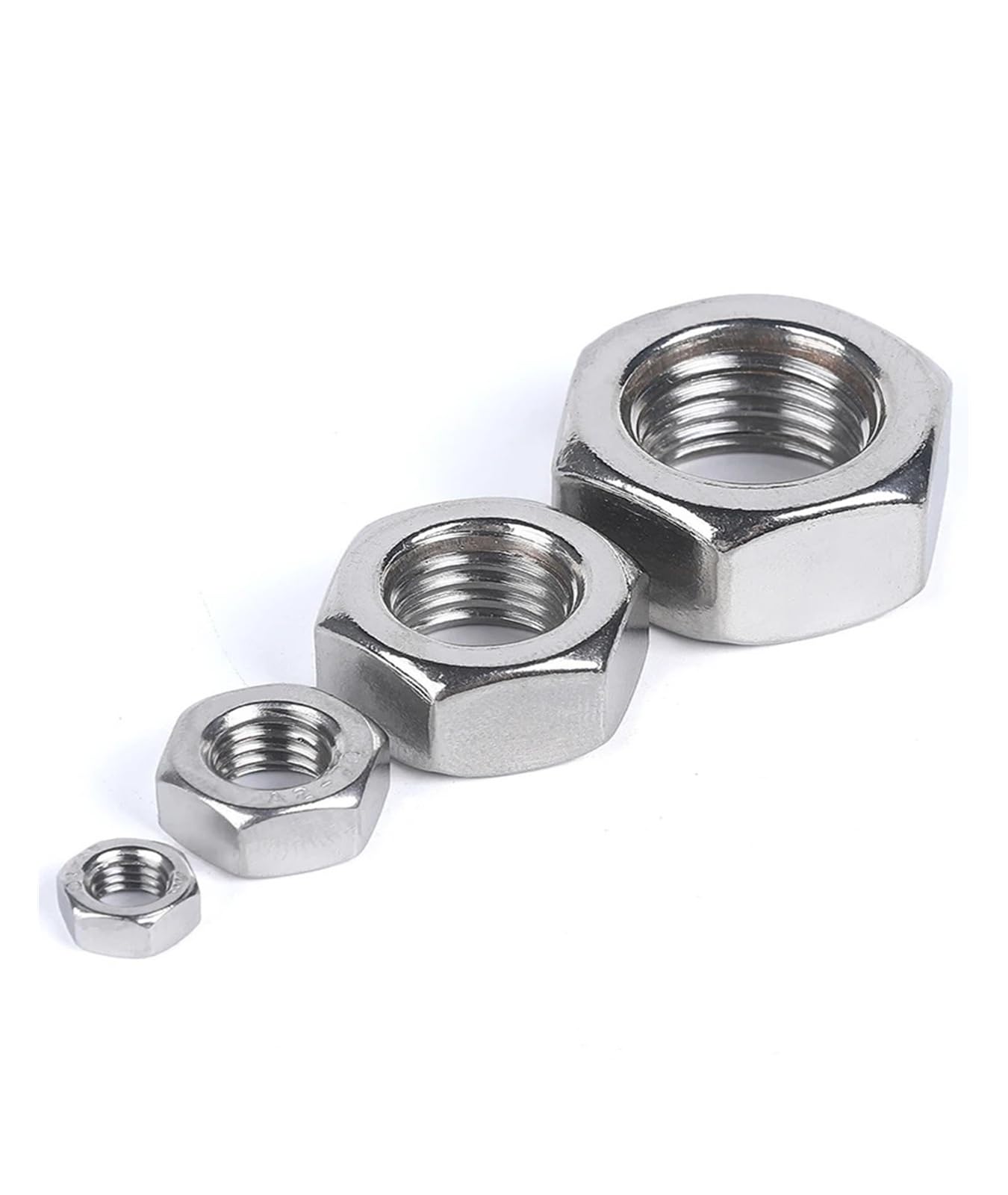 nakrętki sześciokątne, Nakrętka sześciokątna ze stali nierdzewnej 304, rozmiary od 4-40 do(3 16 24 10pcs)