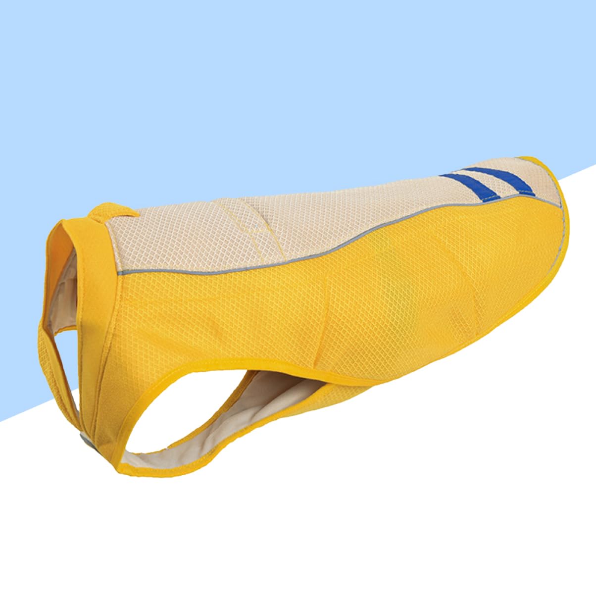 Gilet Rafraîchissant pour Chien Jaune XS en Polyester | Vêtement D’extérieur, Ultra Respirant et Lavable, Coupe Adaptée aux Tailles Xs à Xl