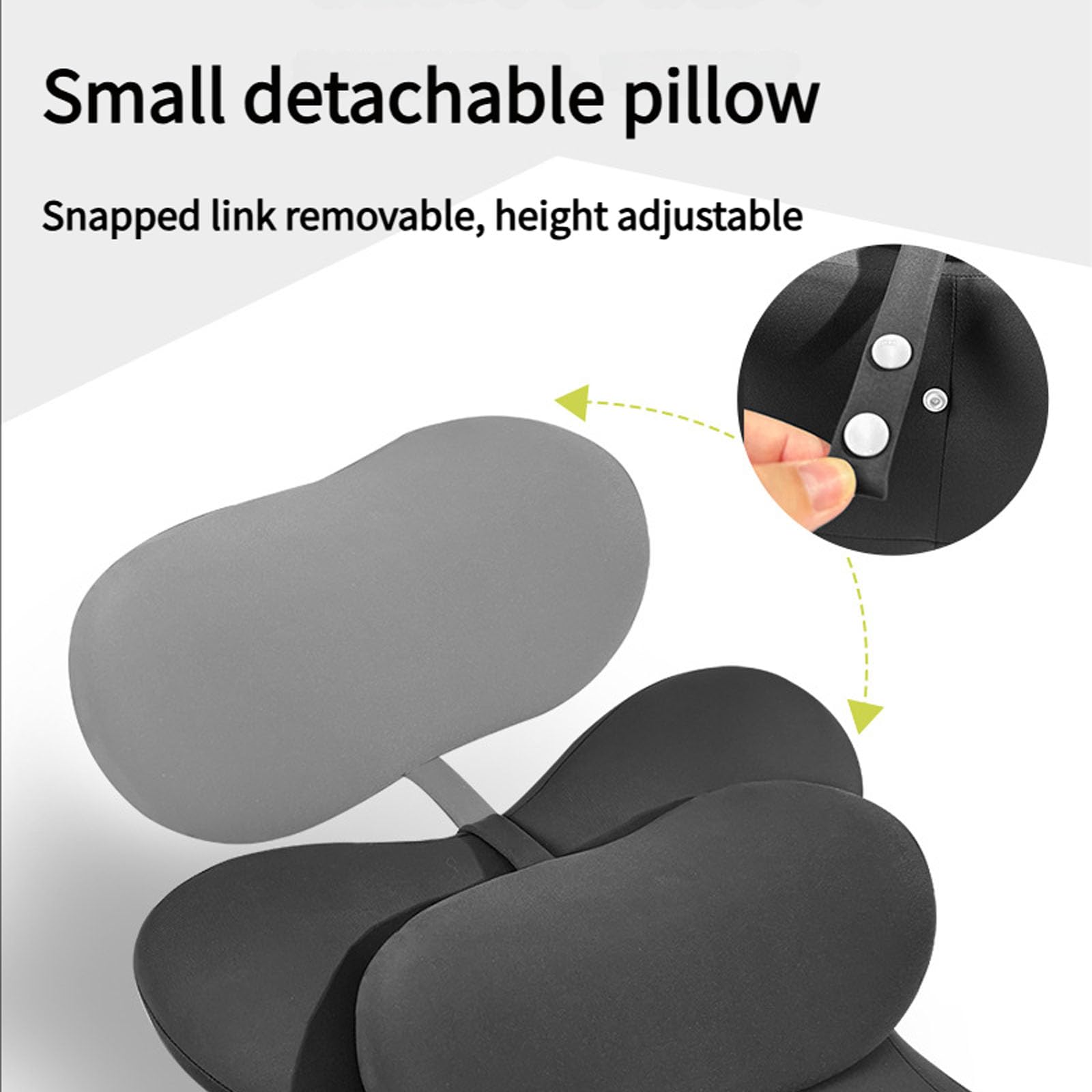 Cuscino rinfrescante in gel per chi dorme sulla schiena, traspirante, sfoderabile e lavabile, cuscino da lettura in memory foam per il relax diurno