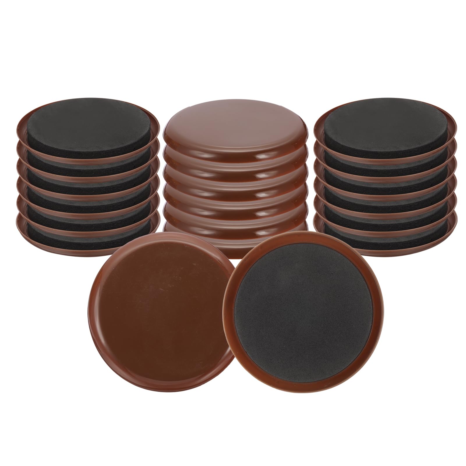 PATIKIL 3.5“ Furniture Sliders,20 Pcs Round Reusable Moving Furniture Sliders Pads Protectors for Carpet Heavy Furnishing Mover Floor Protectors Surface Protection Sofa
