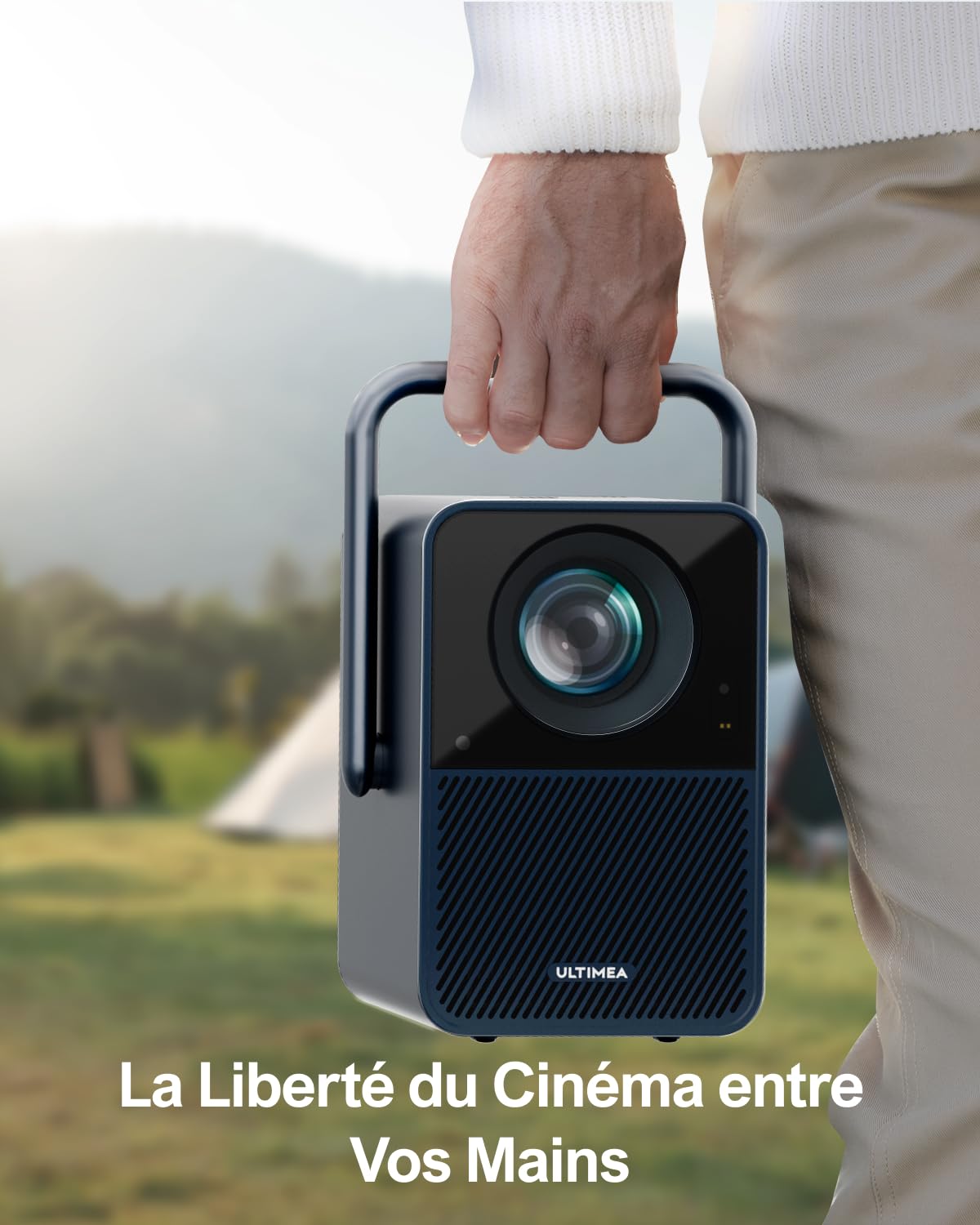 ULTIMEA Vidéo projecteur 4K Home Cinéma 2025, Projecteur Intelligent Wi-FI/Bluetooth pour Smartphone, Android TV, Netflix, Correction Trapèze 6D, 1000 ANSI Lumens, Audio Dolby