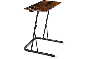 ikkle Adjustable Bike Trainer Fitness Desk, Portable Workstation Standing Desk for Indoor Cycling and Standing