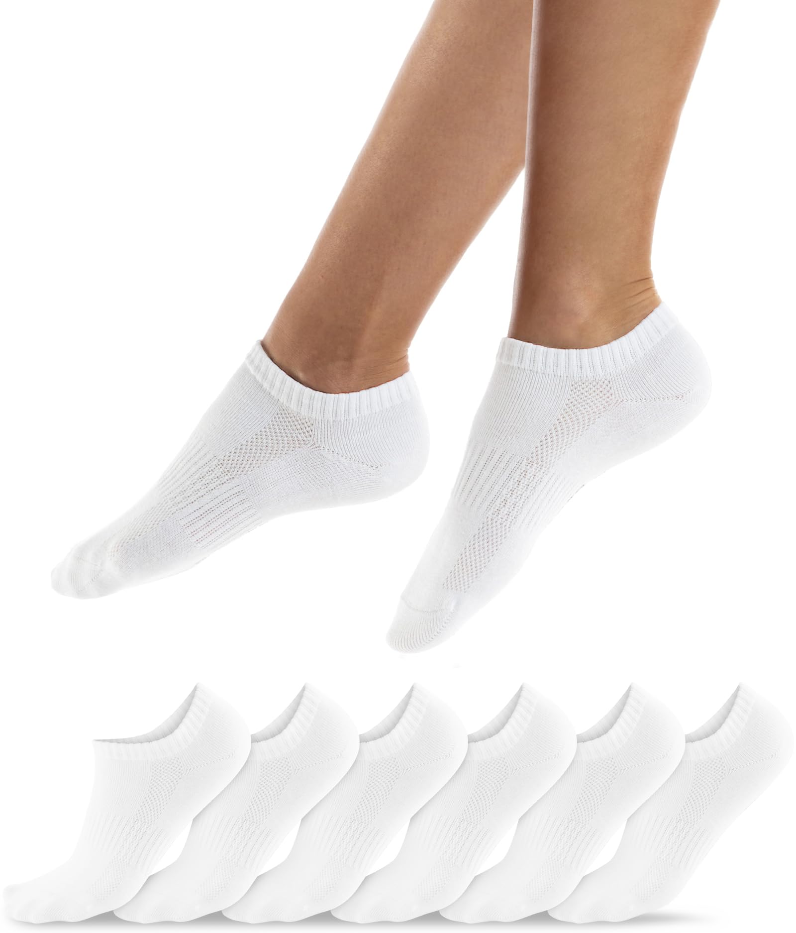 QINCAO 6/10 Pares de Calcetines Cortos para Hombre - Calcetines Cortos para Mujer - Calcetines Deportivos para Hombre y Calcetines Deportivos para Mujer en algodón transpirable