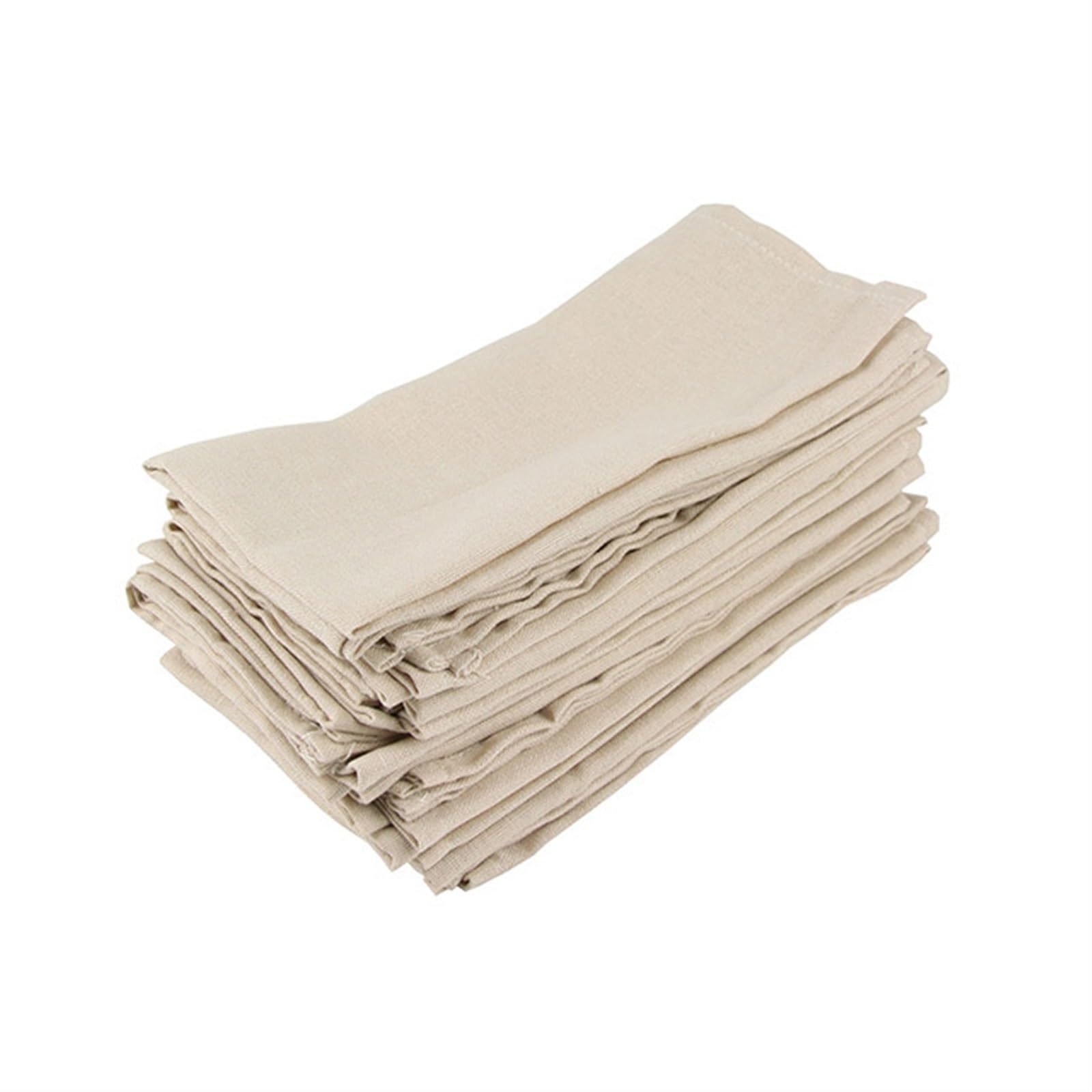Ensemble de 12 pcs serviettes de toile de tissu 40x40cm Serviettes de draps de draps de table de linge Softemat Table à manger douce pour serviettes Tapis de table pour enfants Tissu de serviette de t