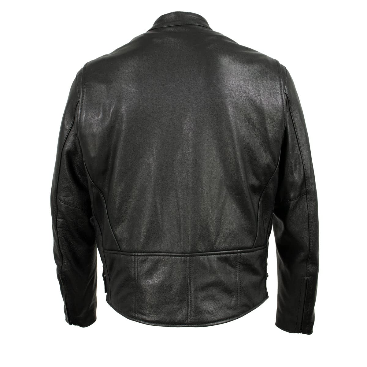 Milwaukee Leather USA MADE MLJKM5001 Mens Black Road Racer Premium Leather Motorcycle Jacket — view 6