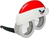 Sun-Staches Minions Santa Goggles| Holiday Party Costume Glasses | UV 400 | One Size Fits Most