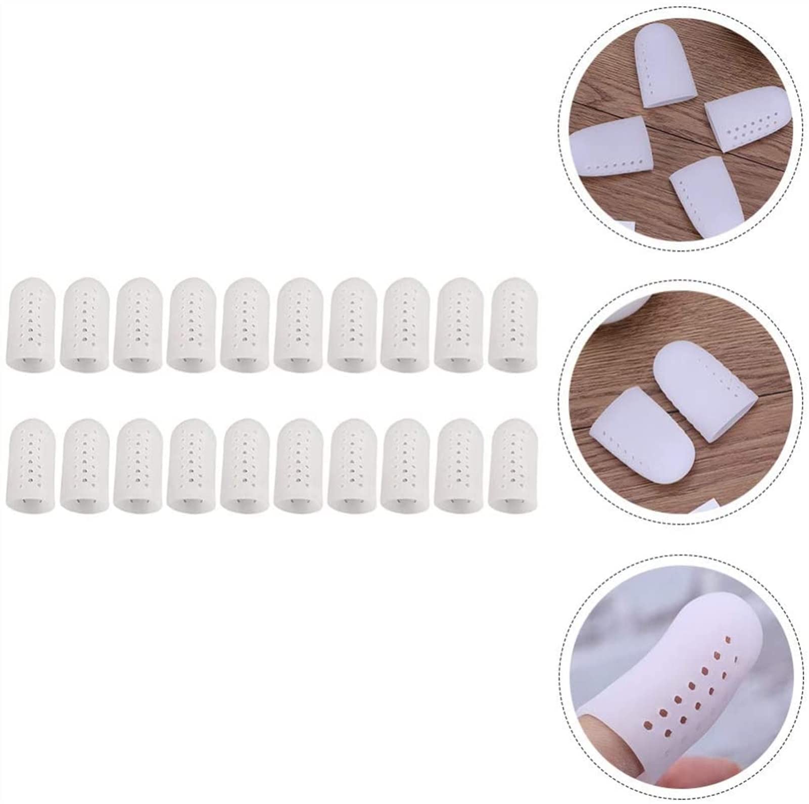 10 Paia di puntali in Gel e Protezioni per alluci, tubetti, Manicotti, Protezioni per Mais in Gel, Protezioni per Dita, per Cuscini, Calli, vesciche, Calli