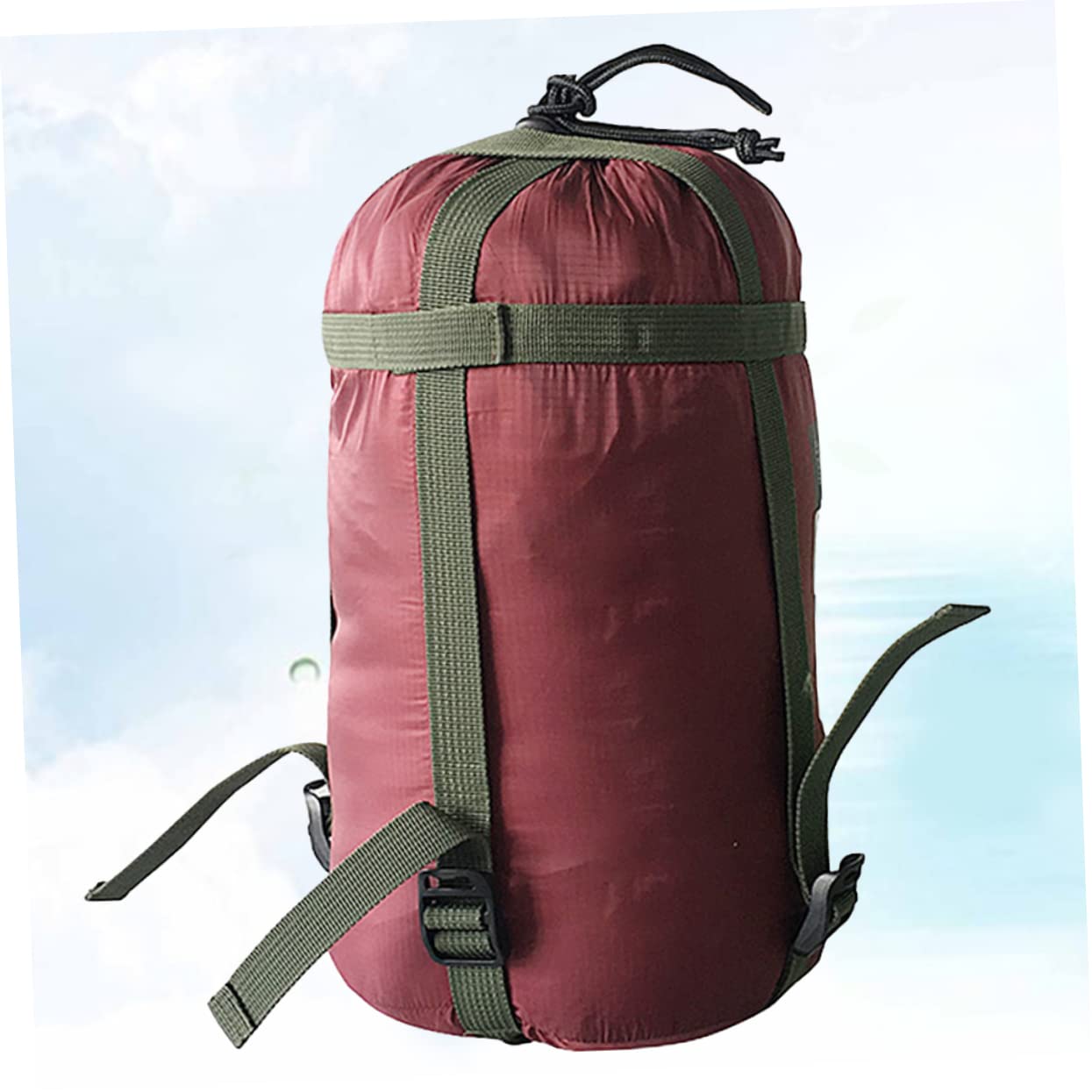 balacoo Portable Sleeping Bag Compression Sack Quilt Storage Bag for Outdoor Hiking Trekking (Nylon)