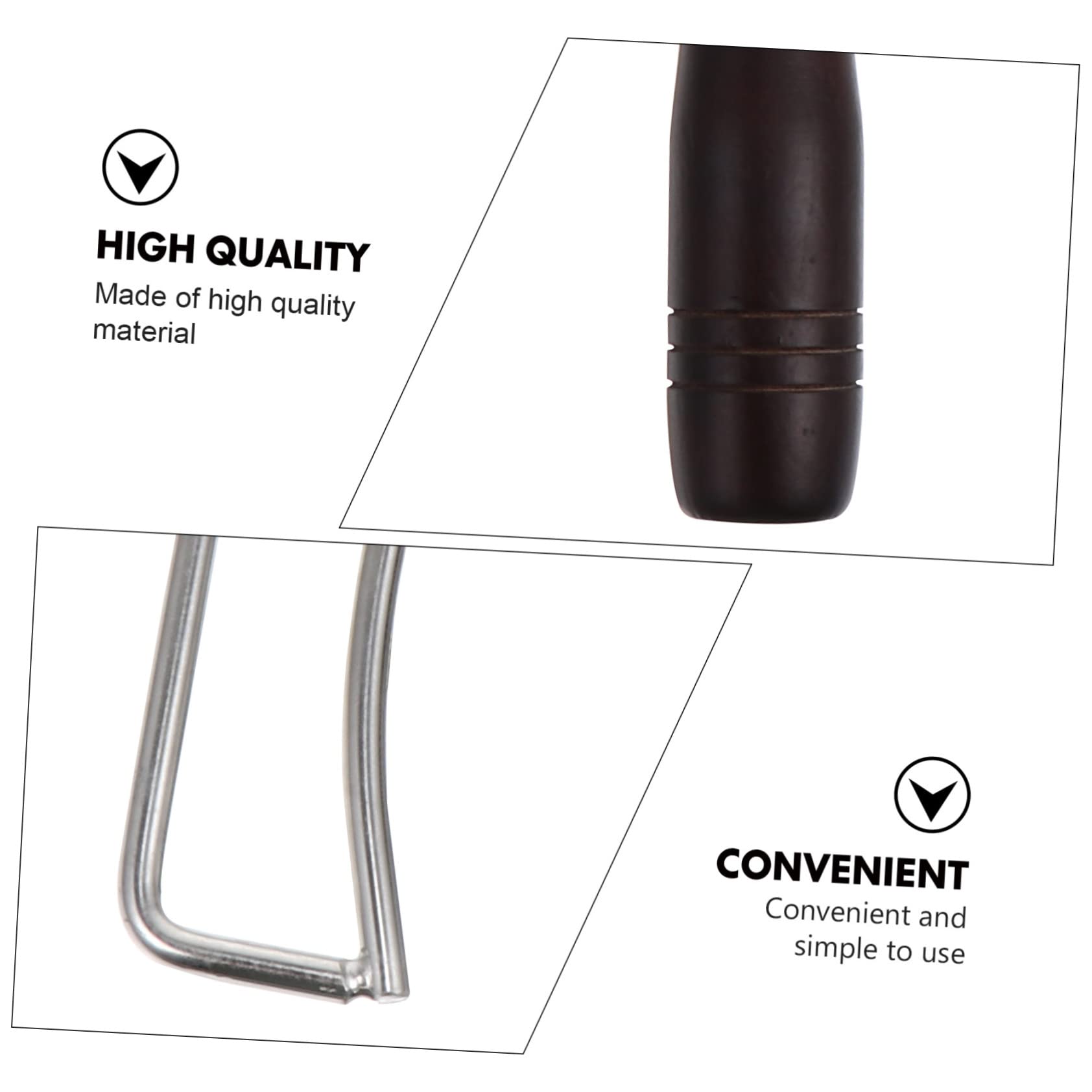 Pinza Carbone Allungata in Acciaio Inox Manico in Legno | Festa Estiva, Barbecue All'aperto, Anti-macchia e Presa Stabile, Utensili per Barbecue