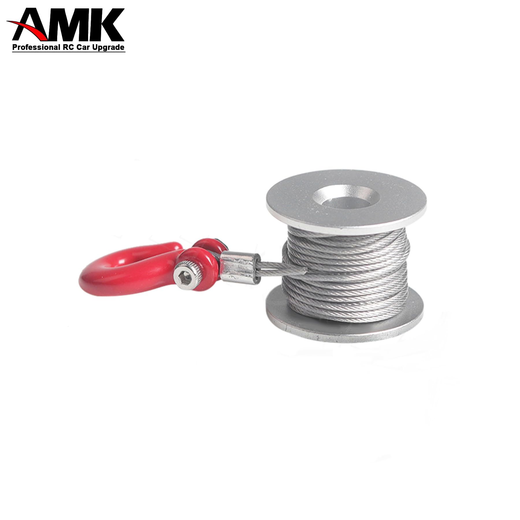 25T Metal Servo Winch with Steel Cable & Tow Hook for Traxxas TRX4 TRX