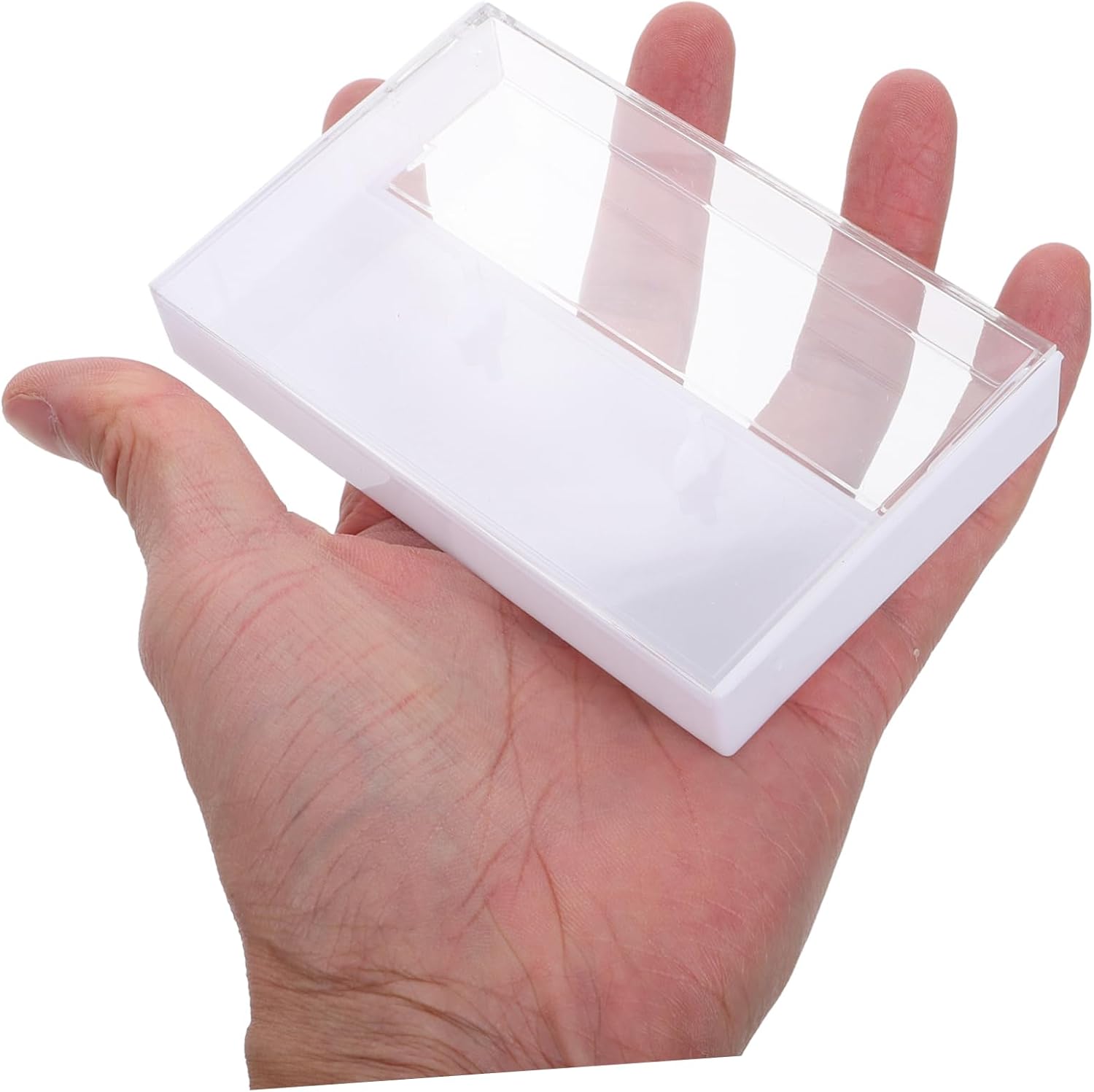 10pcs Retro Cassette Tape Protector Plastic Case for Vintage Storage Clear Voice Recording Tape Holder Audio Travel Case Multifunctional Organizer