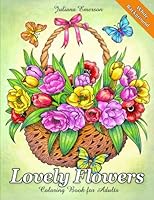 Lovely Flowers Coloring Book for Adults White Background 1721236686 Book Cover