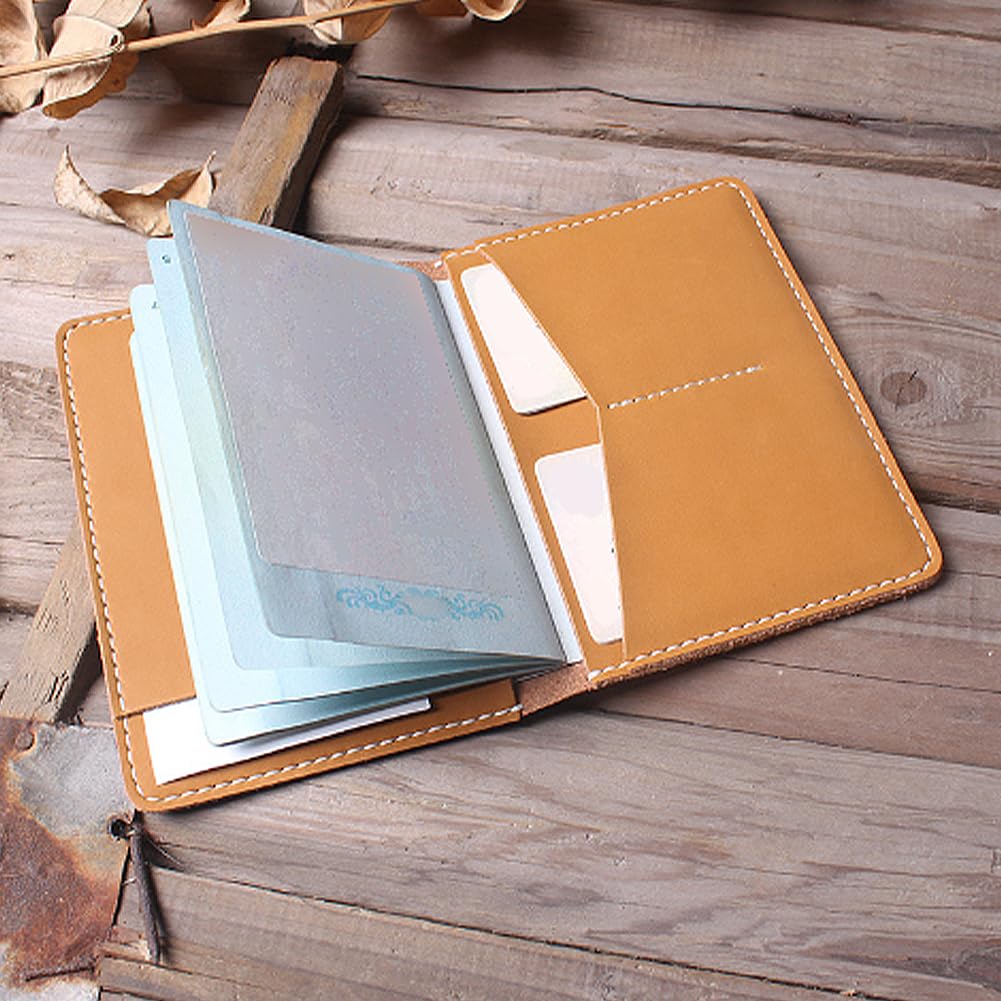 ANATTASOUL Acryl-Geldbörsen-Musterschablone, Geldbörse, Acryl-Vorlagen, Transparente Tasche, Ledermuster Für Geldbörse, Kartentasche, Geldbörse, Reisepass, DIY-Werkzeug Für Lederhandwerk