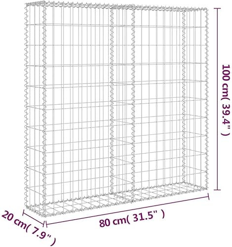 Miniatura 3 de vidaXL Gabion - Cesta de alambre