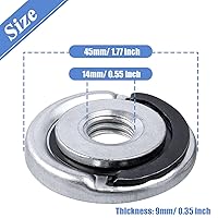 Vista 3 de Mesee 2 piezas M14 tuercas de sujeción rápida amoladora angular de bloqueo tuerca de retención tuerca de liberación rápida piezas de repuesto