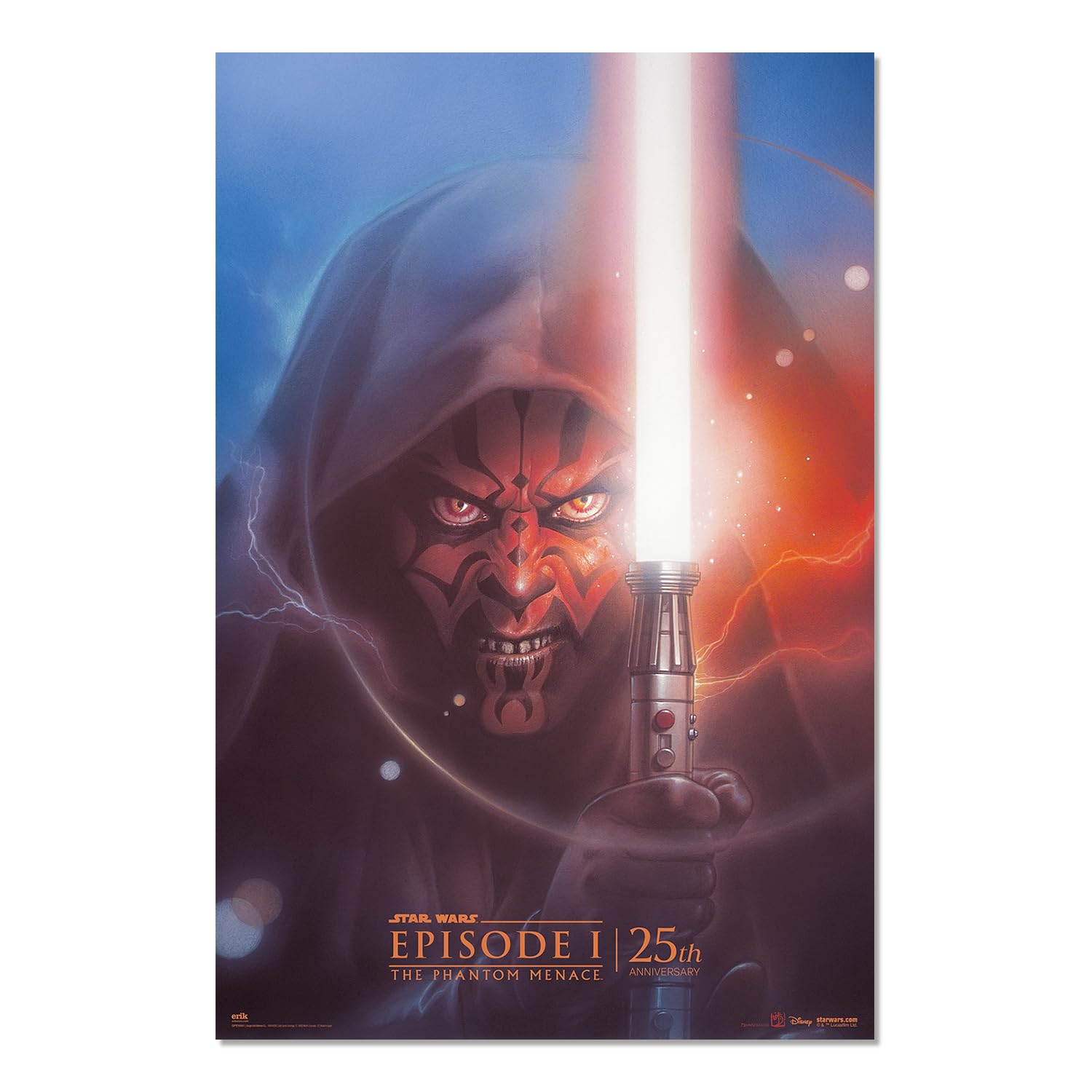 Grupo Erik Multicolour Poster Star Wars: The Phantom Menace 25Th Anniversary - 36 X 24 Inches / 91.5 X 61 Cm - Shipped Rolled Up - Cool Posters, Art Poster, Wall Posters & Prints