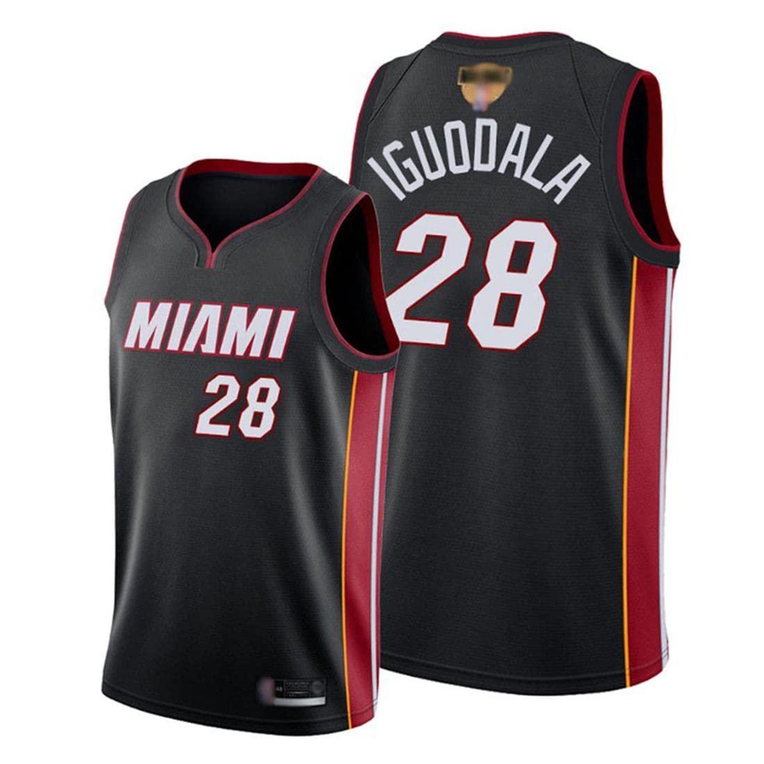HKOEBST Men's Basketball Jersey - NBA Miami Heat #28 Andre Iguodala Sleeveless Loose Comfort Lightweight,Breathable Quick Dry,Moisture Wicking Fan Jersey T-Shirt