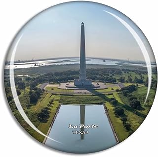 La Porte San Jacinto Battleground State Historic Site Texas USA Fridge Magnet Travel Gift Souvenir Collection 3D Crystal Glass