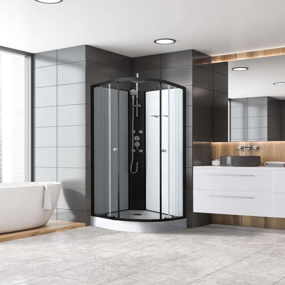 Sanotechnik Cabina de Ducha Completa Reload 90 x 90 x 225 cm