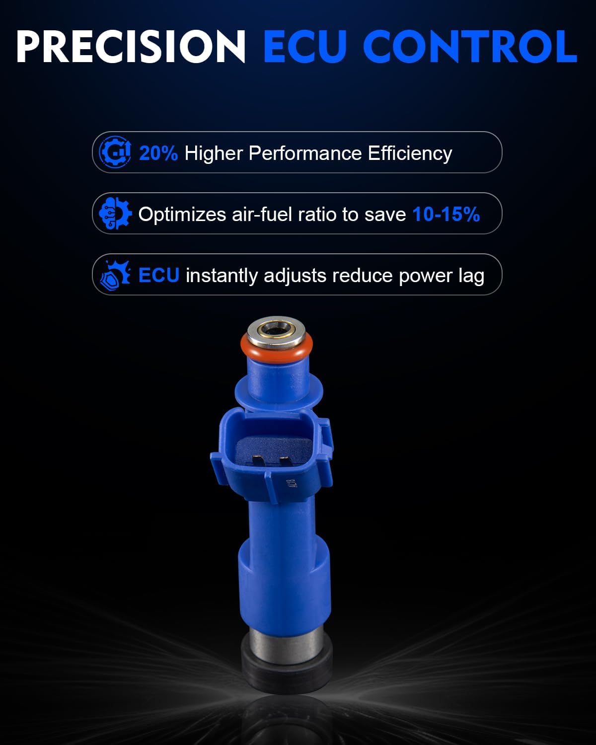 Upgraded 23250-21040 Fuel Injectors Fits For:-Toyota Yaris 1.5L L4 2006 2007 2008 2009 2010 2011 2012 2013 2014, 23209-21040 (4PCS)