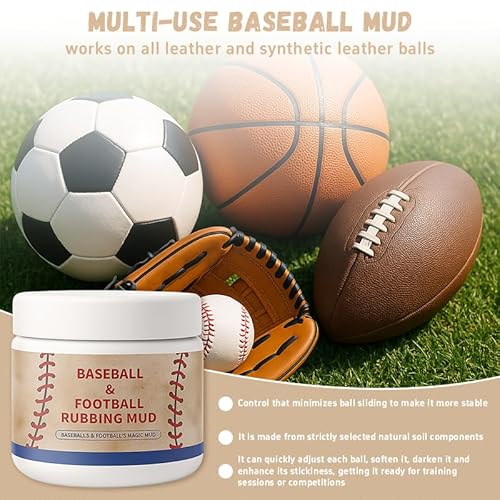 image for Generic Football Mud & Baseball Mud– Break-in & Enhanced Grip & Dark