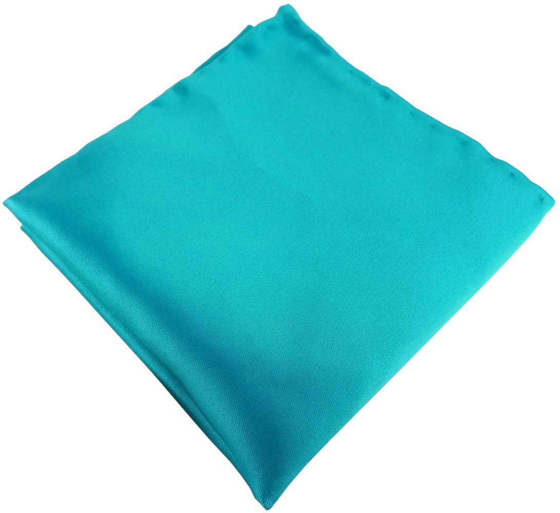 TigerTie Men's Plain Handkerchief - Turquoise - One size