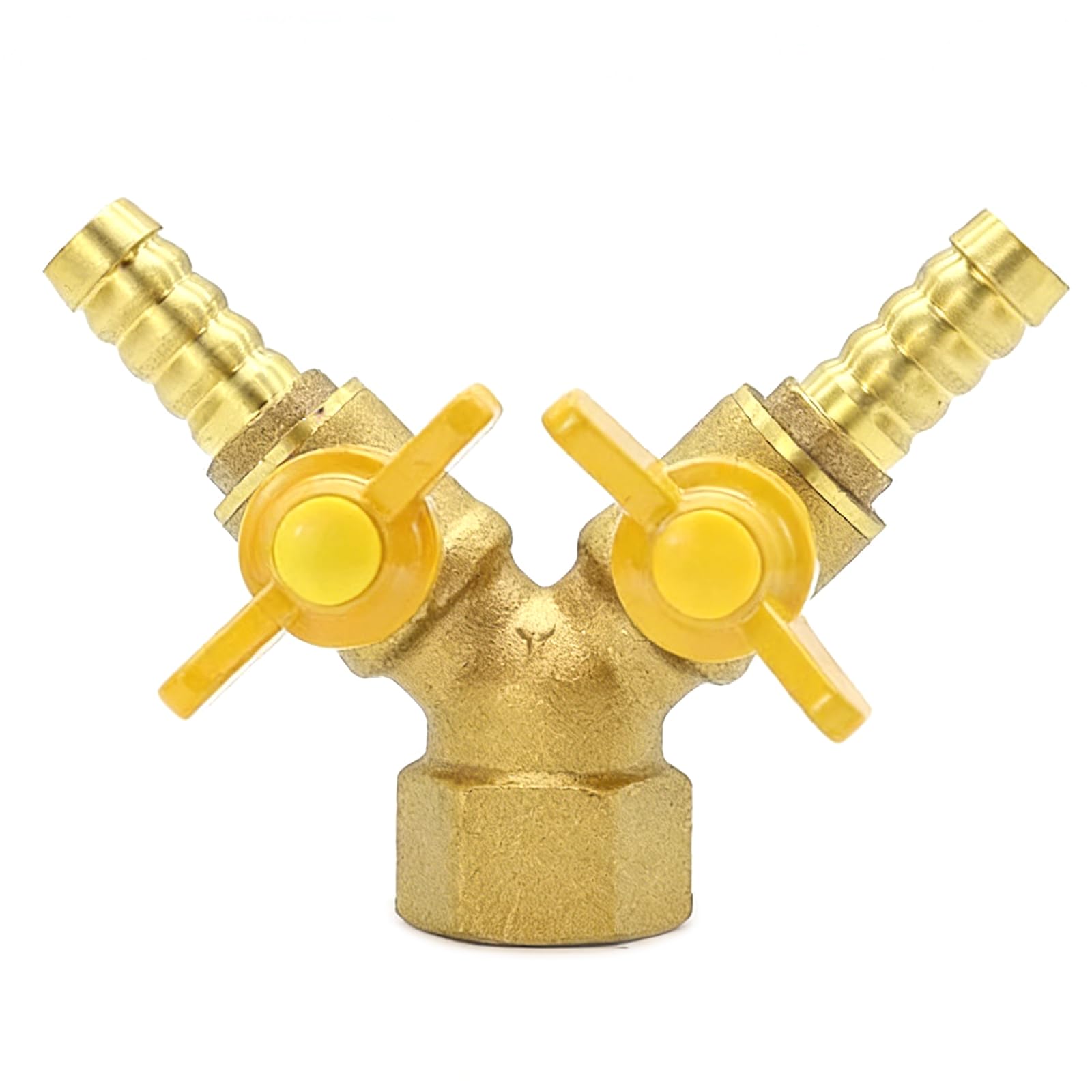 Laikoutd Two Sockets 2 Way Hose Tube Connector Spillter Control Adapter Pipe Piece Pipe Fittings Easy Installation Heater