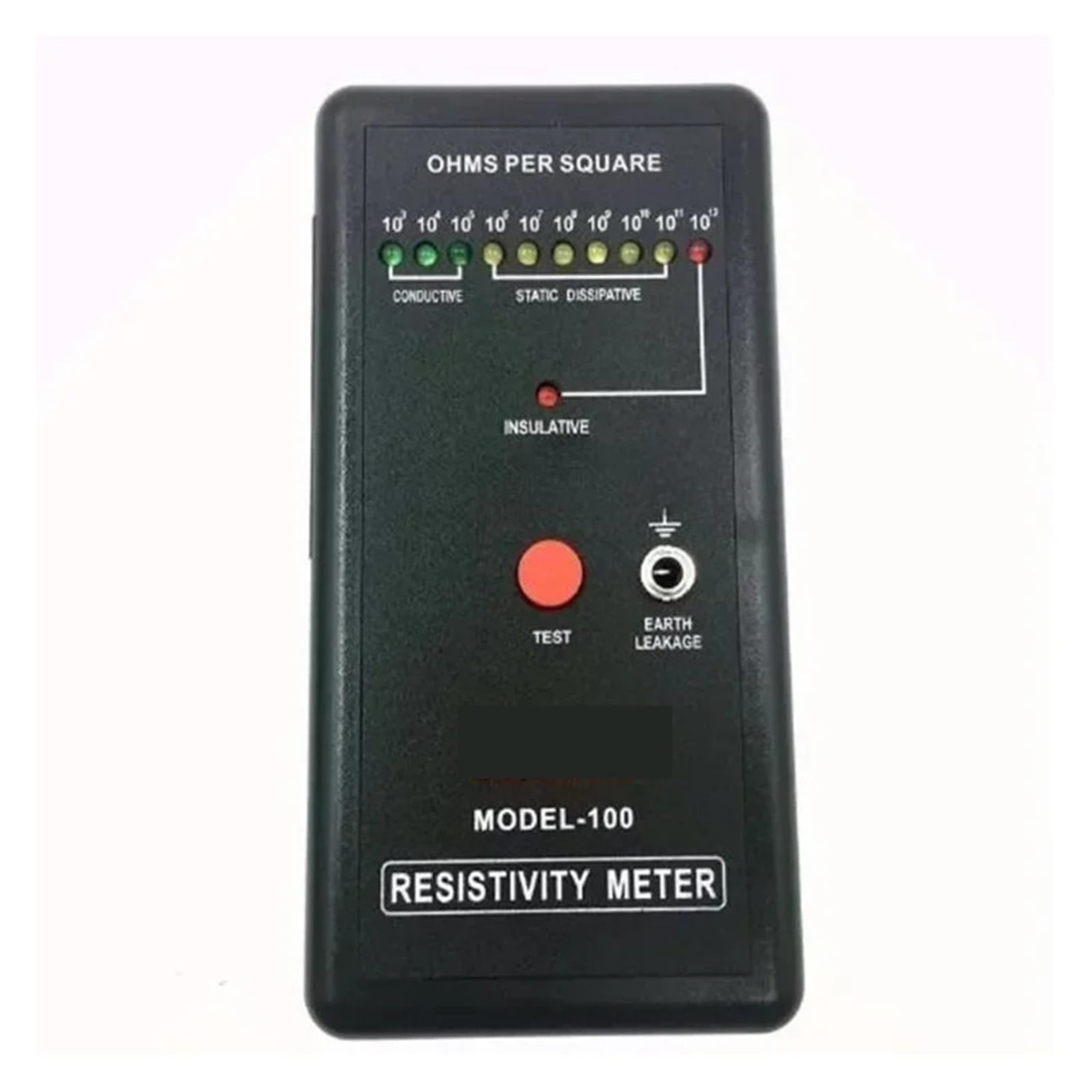 Multimetro digitale, Misuratore di resistenza superficiale modello 100, tester ESD digitale e misuratore impedenza antistatica