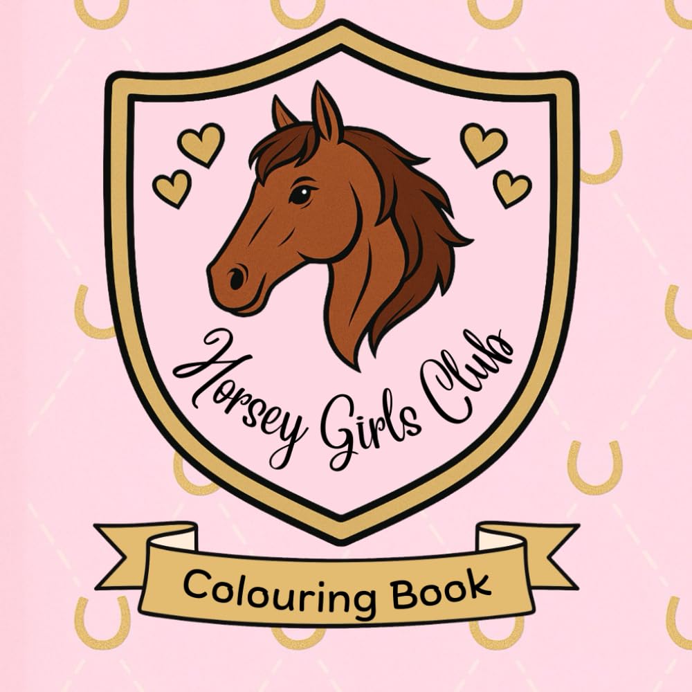 Horsey Girls Club: The Colouring Book: Beautiful Equestrian Simple Designs for Horse Lovers of All Ages