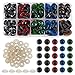 SUPERFINDINGS Über 100pcs 12x18mm Bunte Sicherheitsaugen Harzpuppenaugen Runde Teddyaugen Mit 100pcs Unterlegscheiben Für Häkelspielzeug Und Stofftiere