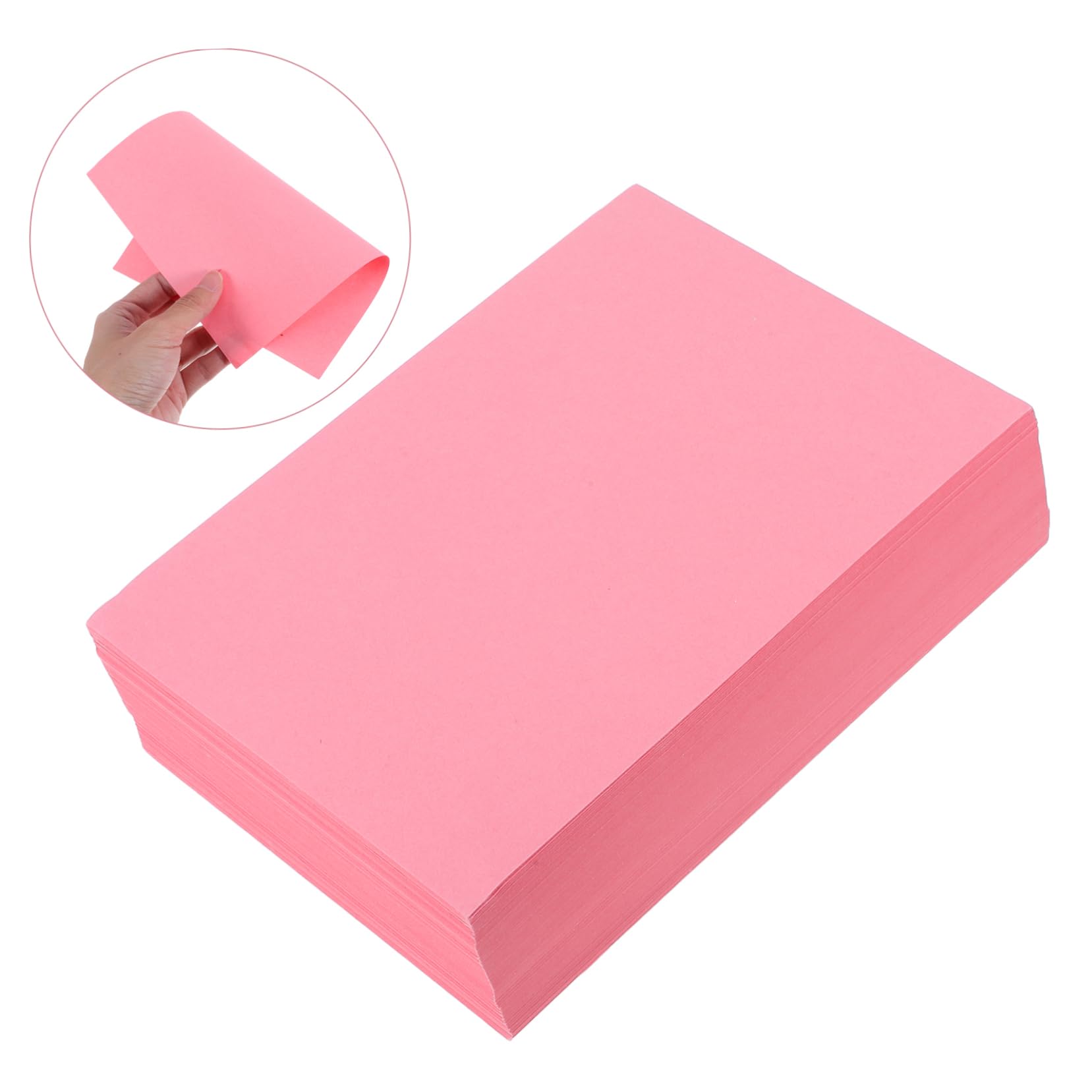 Housoutil 500 Pezzi Carta Colorata Rosa M² per Stampanti e Fotocopie Carta Spessa per Ufficio Scuola e Progetti Creativi DIY Fogli Versatili per Scrapbook e