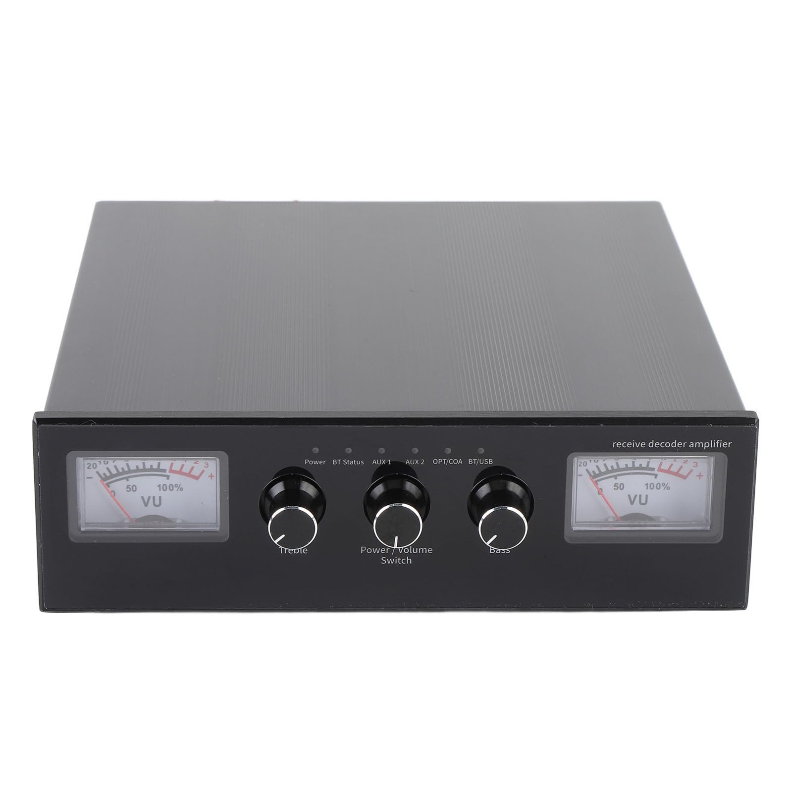 Generic Amplificador de 200W Basco de Agudos Ajustables HiFi Amp Estereo para Entusiastas de la Música Aleación de Aluminio (Enchufe de la UE)