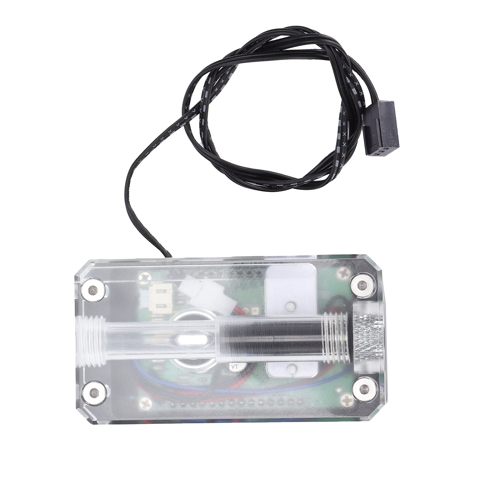 Termómetro de Agua Pantalla LED Duradera Indicador de Temperatura de CPU para Monitoreo de Velocidad de Computadora, Material Acrílico de Aleación de Aluminio
