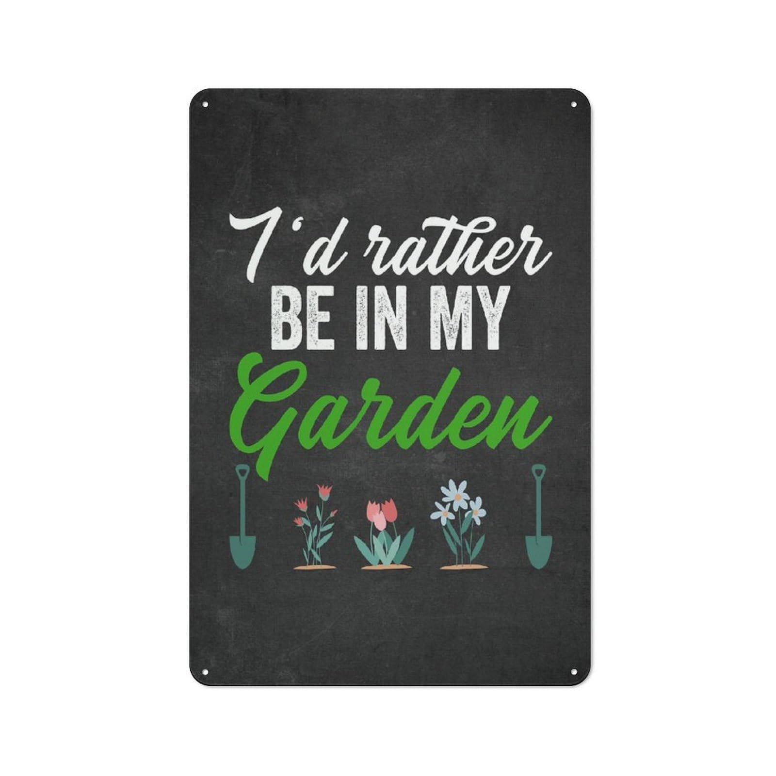 Junmoney Style-12 Gardening Retro Tin Sign 30X20cm For Café Or Restaurant, Housewarming Wall Decor For People Furnishing Café And Restaurant