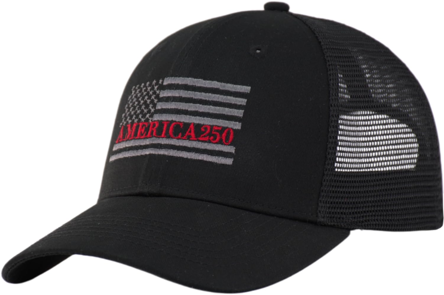 American Flag Trucker Cap, Regular &amp; XL-3XL, Big Head Snapback Patriotic Baseball Hat (Up to Size 8)