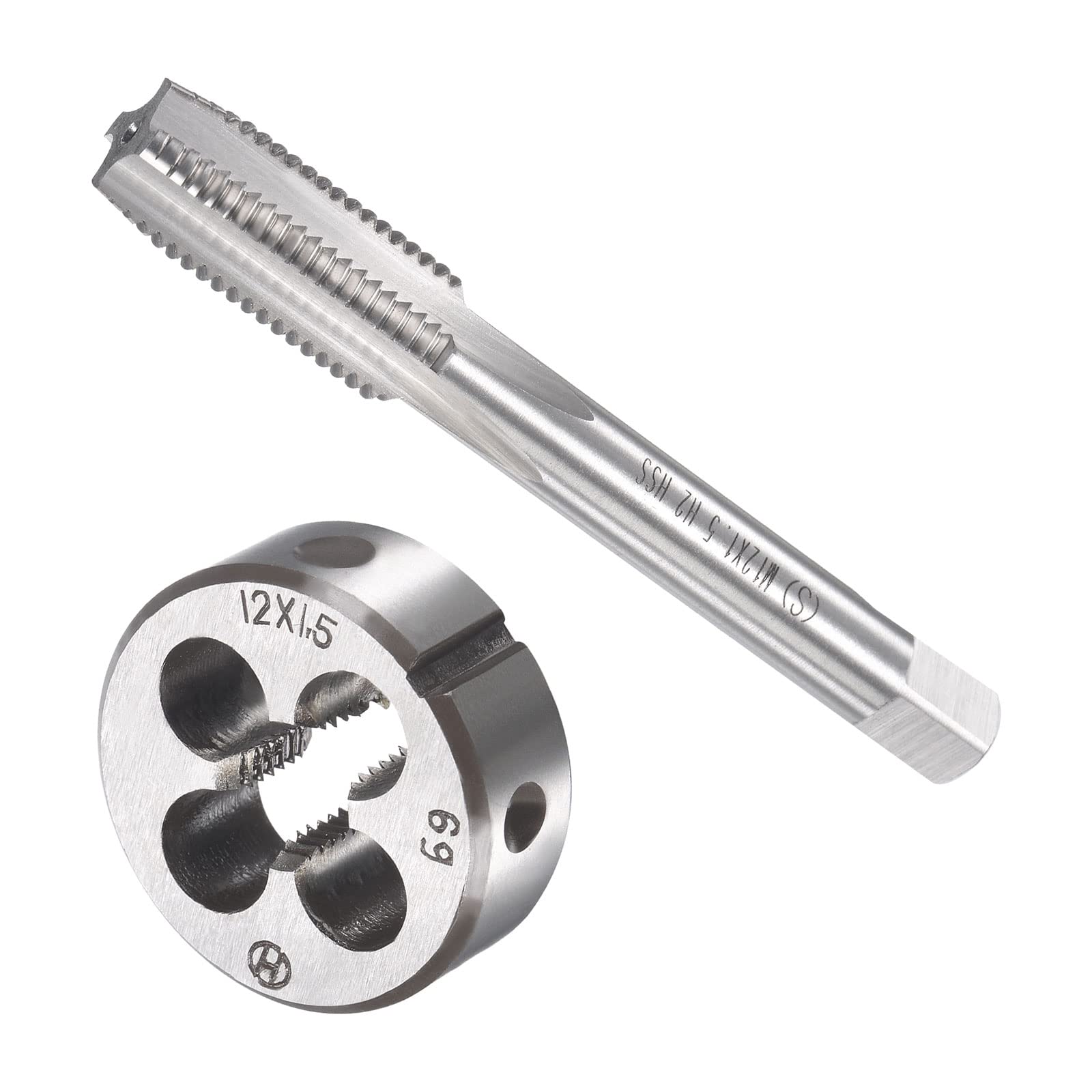 Uxcell Ensemble De Tarauds Et Filières Métriques M9 X 0,75 Mm