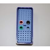 Bur Box,2 pcs 72 Holes Bur Block Organizing Holder Case for FG,Low Speed and Gum Tip Bur
