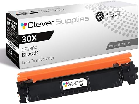 Amazon.com: CS compatible para HP M203 (CF230 X) Cartucho de tóner negro :  Productos de Oficina