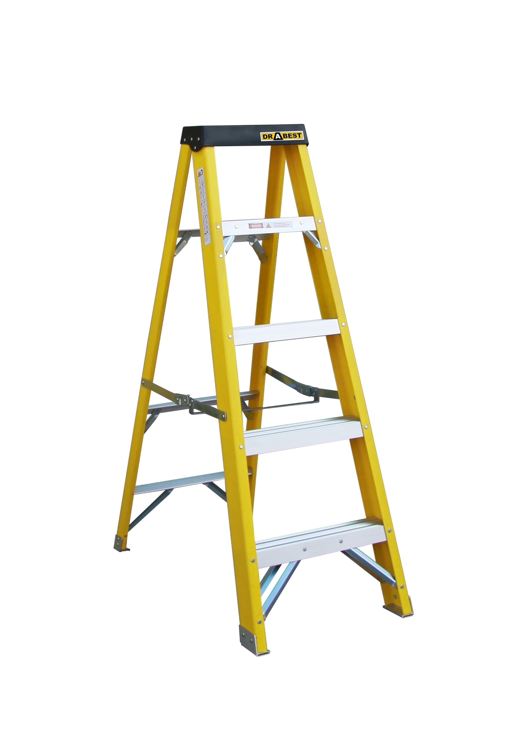 Drabest Aluminium Step Ladder - 5 Tread - Non-Conductive