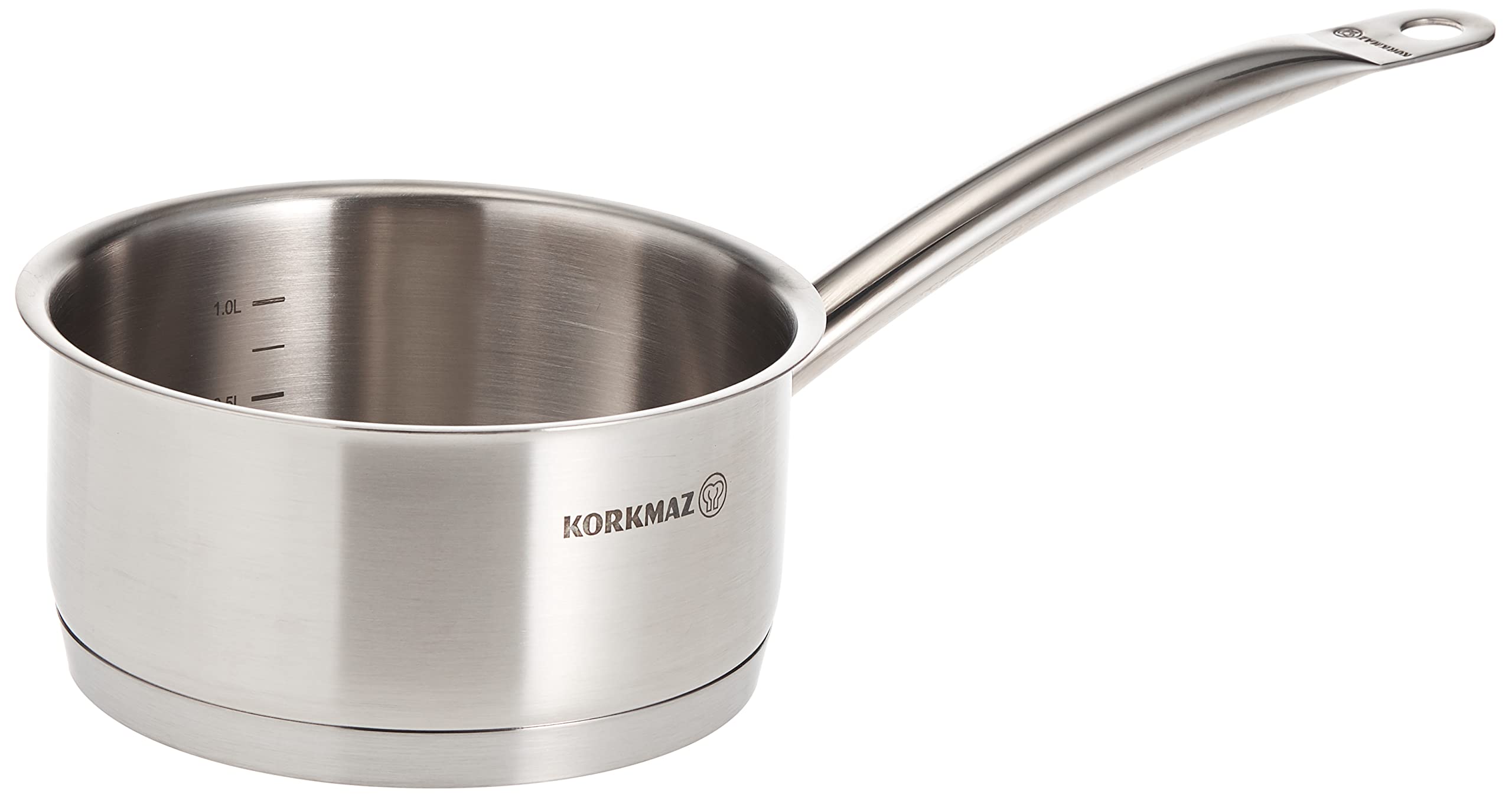 Korkmaz Stainless Steel Tombik Saucepan - Silver