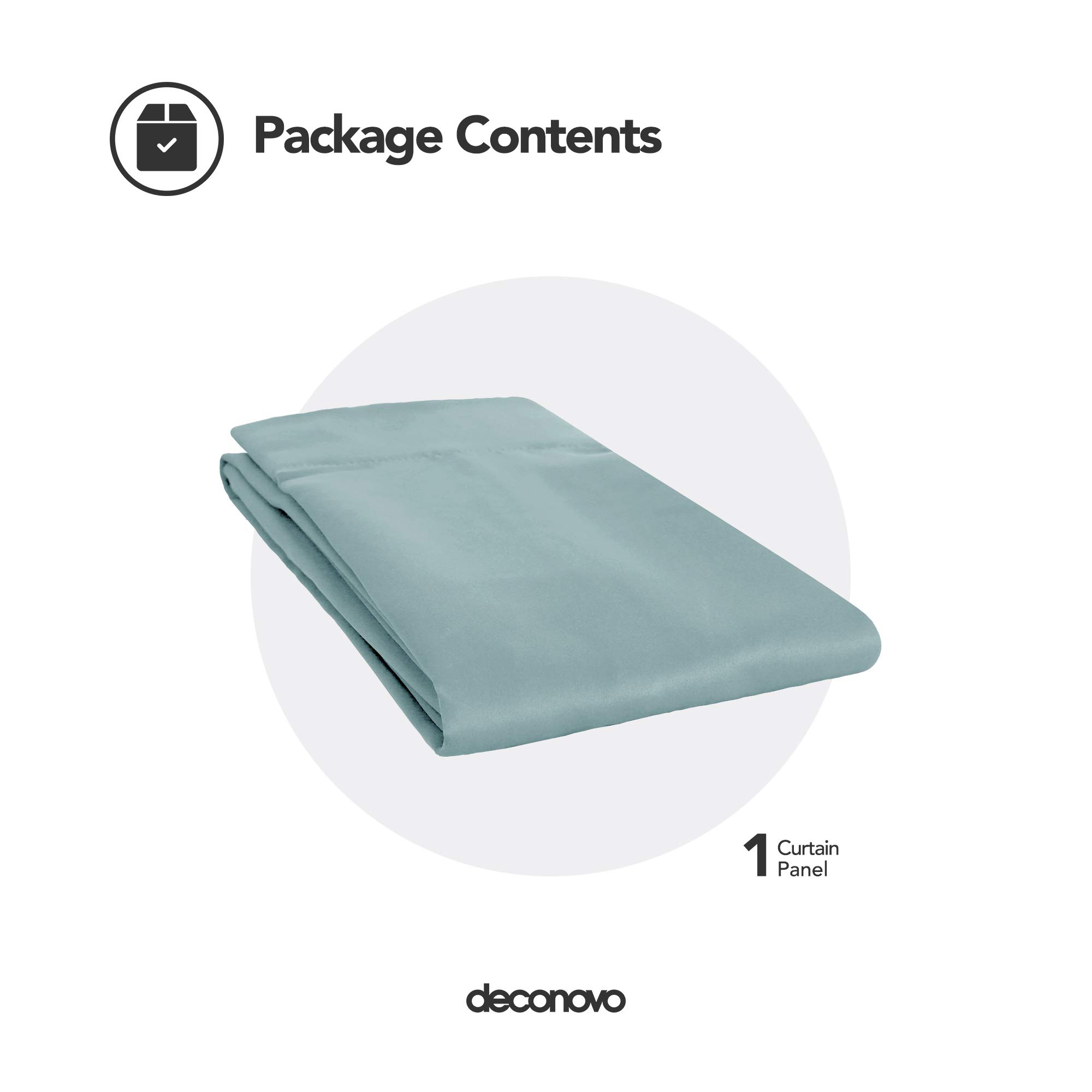 Deconovo Rideaux occultants à Isolation Thermique avec œillets - 132,1 x 241,3 cm - Bleu Layette